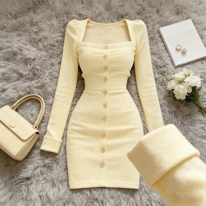 Robe élégante et féminine à manches longues, style cache-cœur, pour femme, luxueuse, amincissante, t