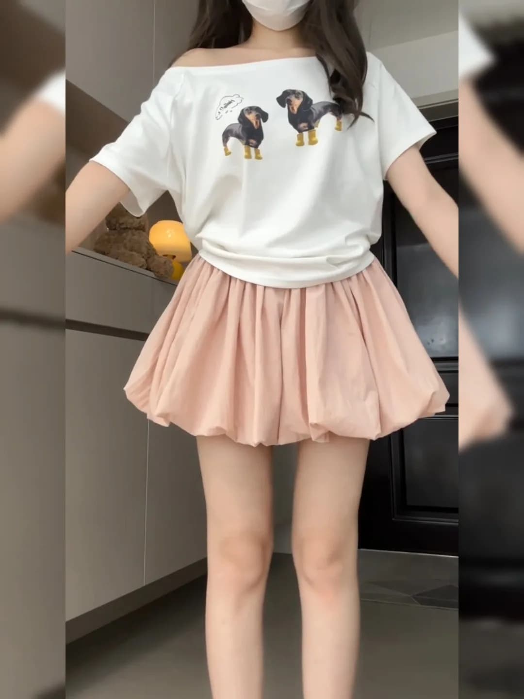 Jupe-short bouffante à taille haute pour femme, effet amincissant, idéale pour l'été