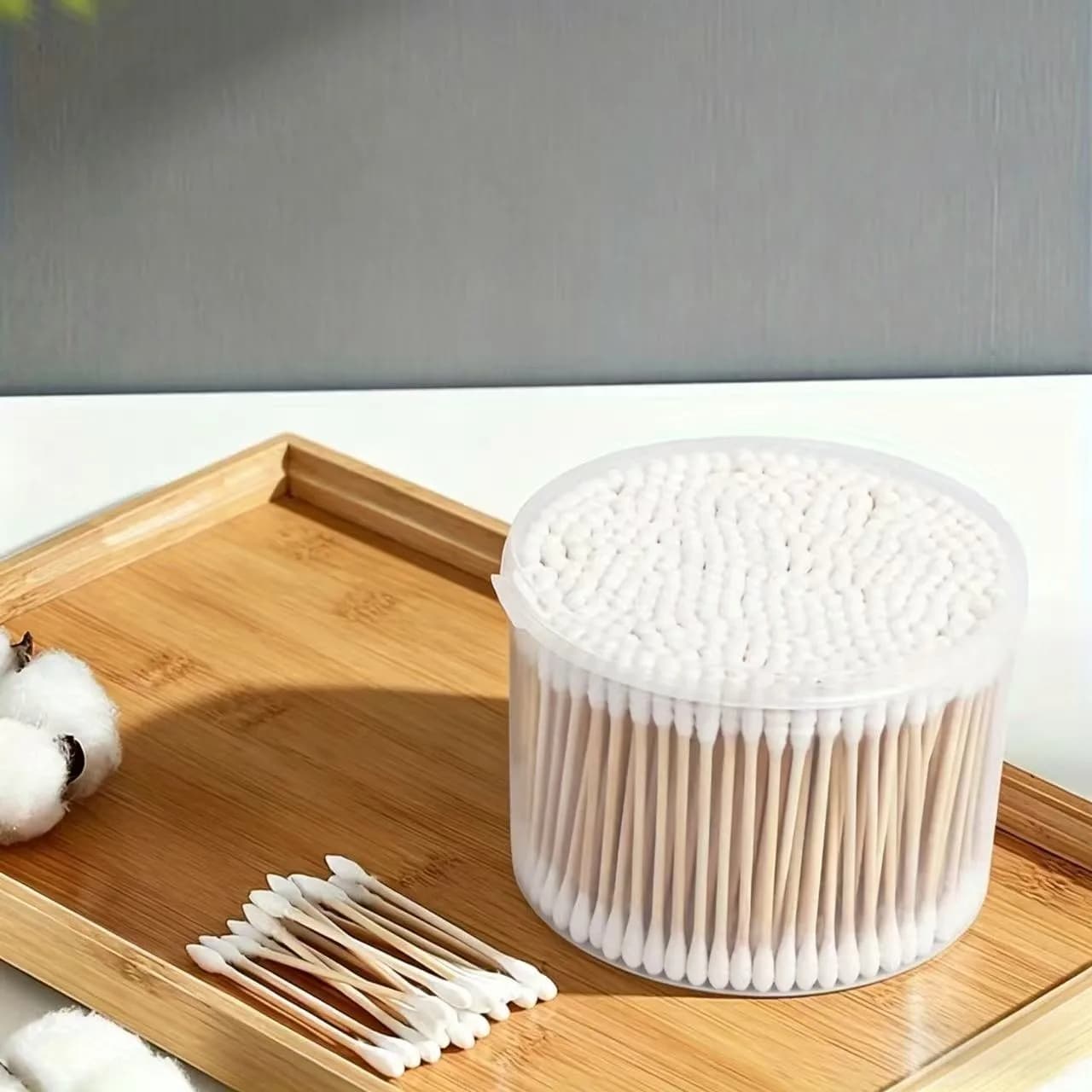 1000 cotons-tiges en bois. Bâtons en bois robustes et durables, dotés de pointes rondes et de pointe
