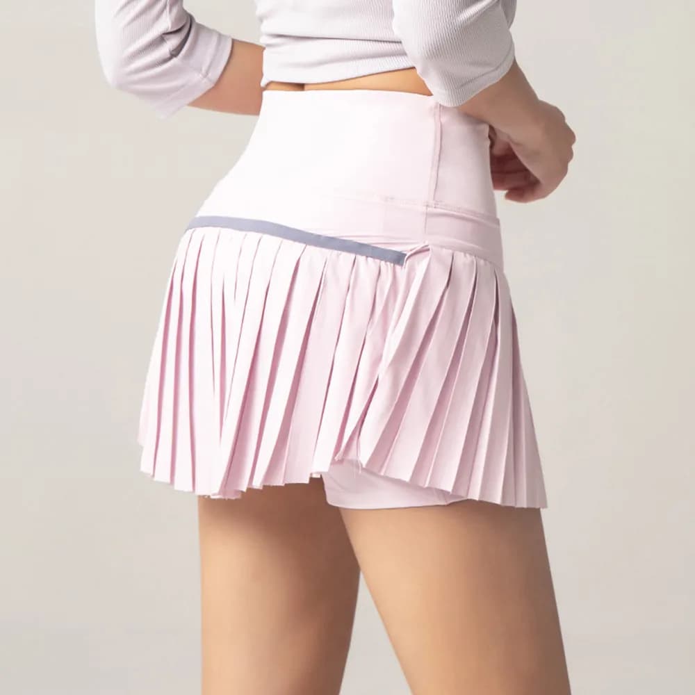 Jupe plissée de Tennis pour femmes, avec doublure intérieure, taille haute, Double couche, Design, S