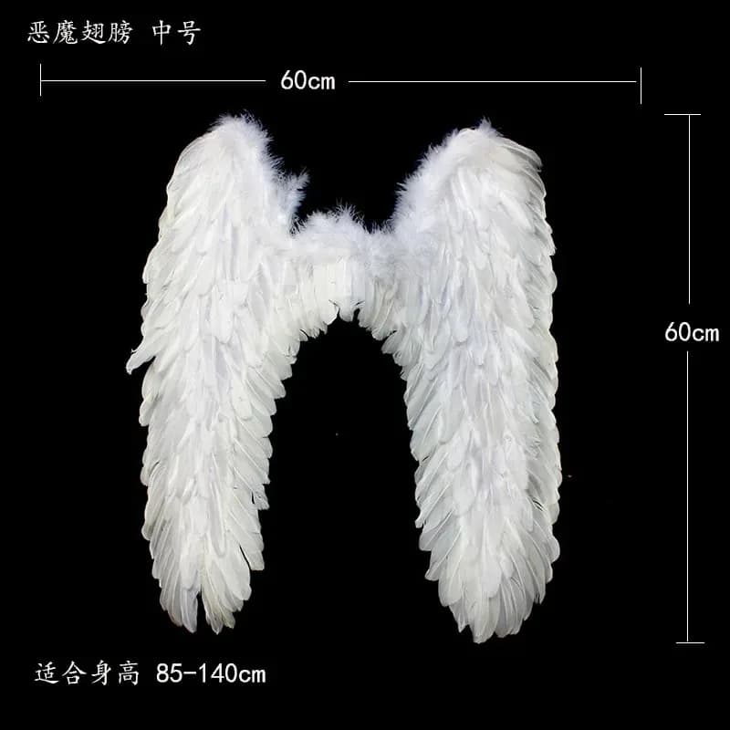 Grandes ailes de plumes de fée d'ange, accessoires de spectacle de marche Photo