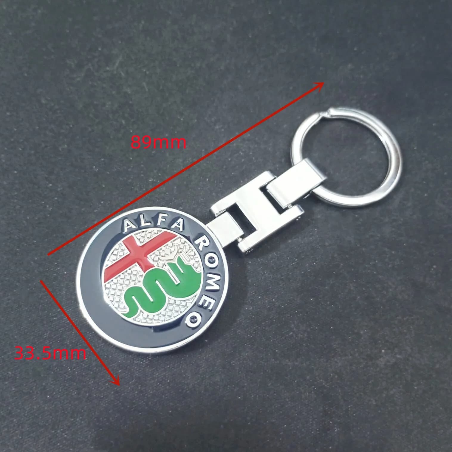 Alfa Romeo – porte-clés emblème de voiture, accessoires de style compatibles avec Giulia Stelvio Giu