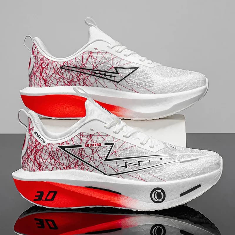 Chaussures de course Marathon pour hommes avec plaque carbone, respirantes, légères, confortables, p