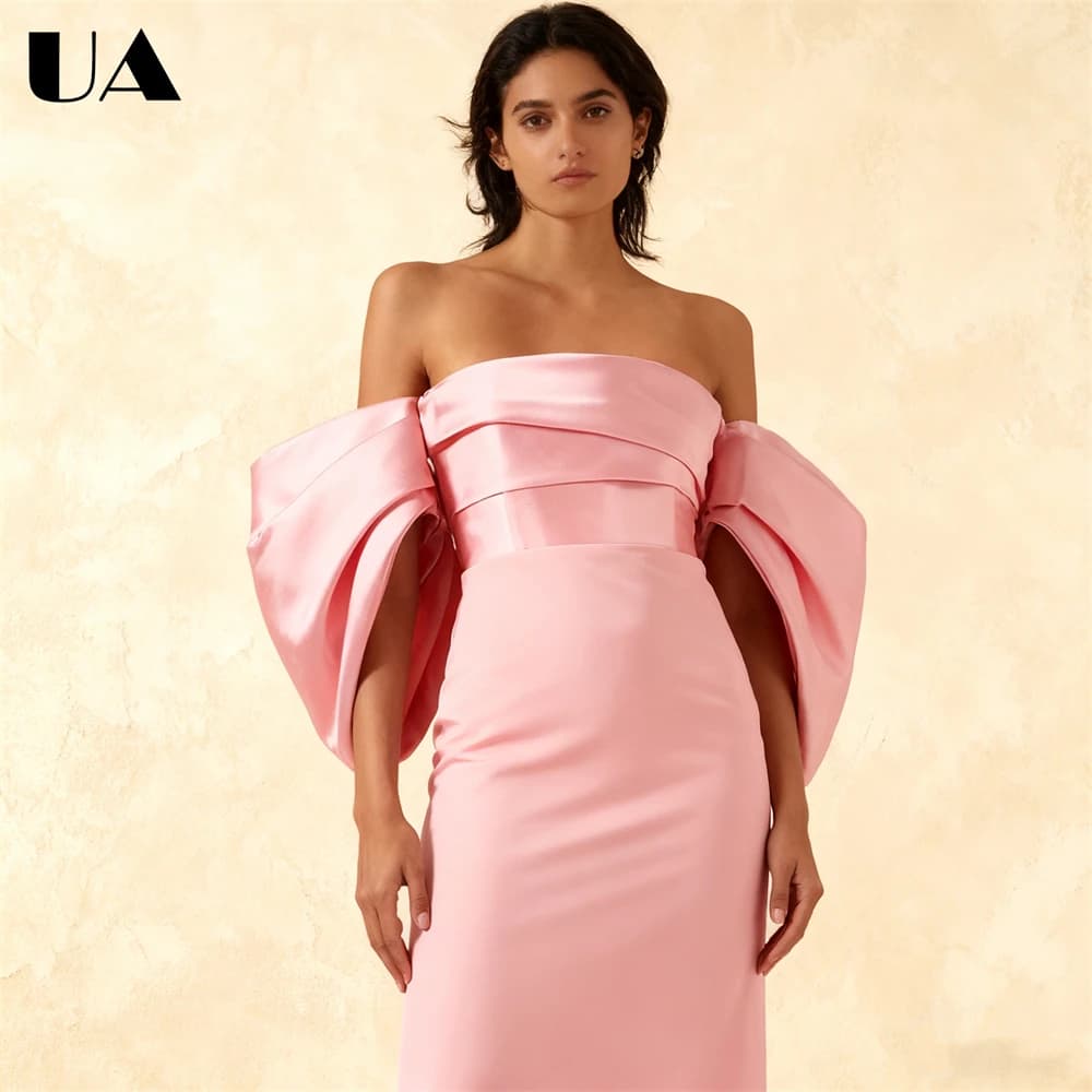Robe de bal longue moderne, robe de soirée unie sans bretelles sur mesure pour femme, robe de soirée
