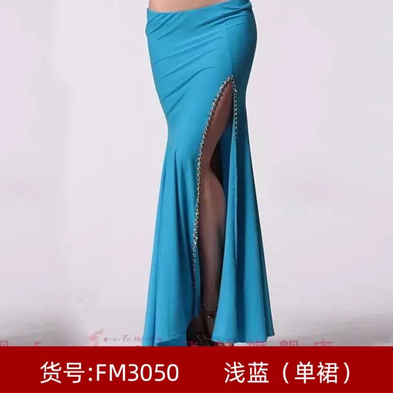 Customized New Belly Dance Costumes Bag Hip Skirt Side Embroidered Split Sexy Half Length Skirt