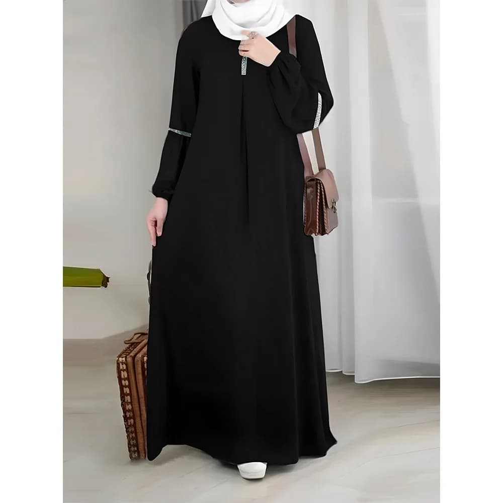 Moyen-Orient saoudien mode robe à manches longues tenue d'été décontractée vêtements