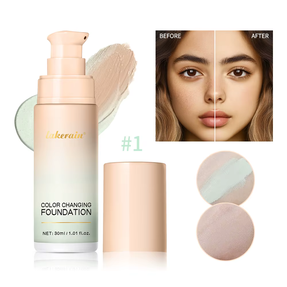 Fond de teint à couleur changeante, effet de maquillage longue durée, fond de teint magique, haute c
