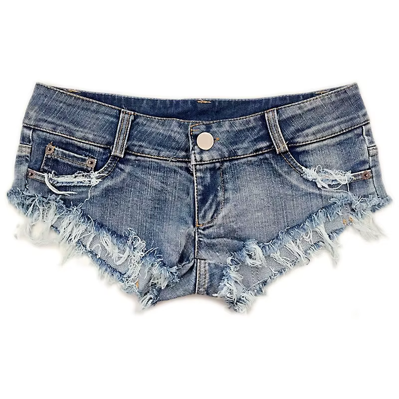 Short en jean pour femme, Mini Short moulant, en Denim, décontracté, Super court, pour soirée en Clu