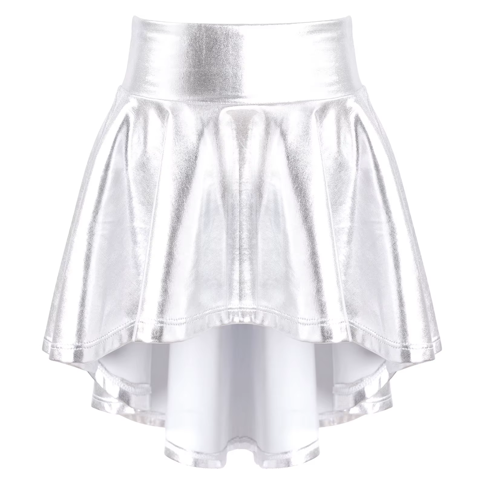 Jupes de danse de Ballet pour filles, couleur unie, à volants, ourlet irrégulier, Costume de fête de