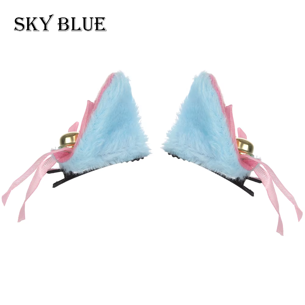 Bandeau d'oreille de chat en peluche pour filles et garçons, beaux vêtements de cheveux d'oreille de