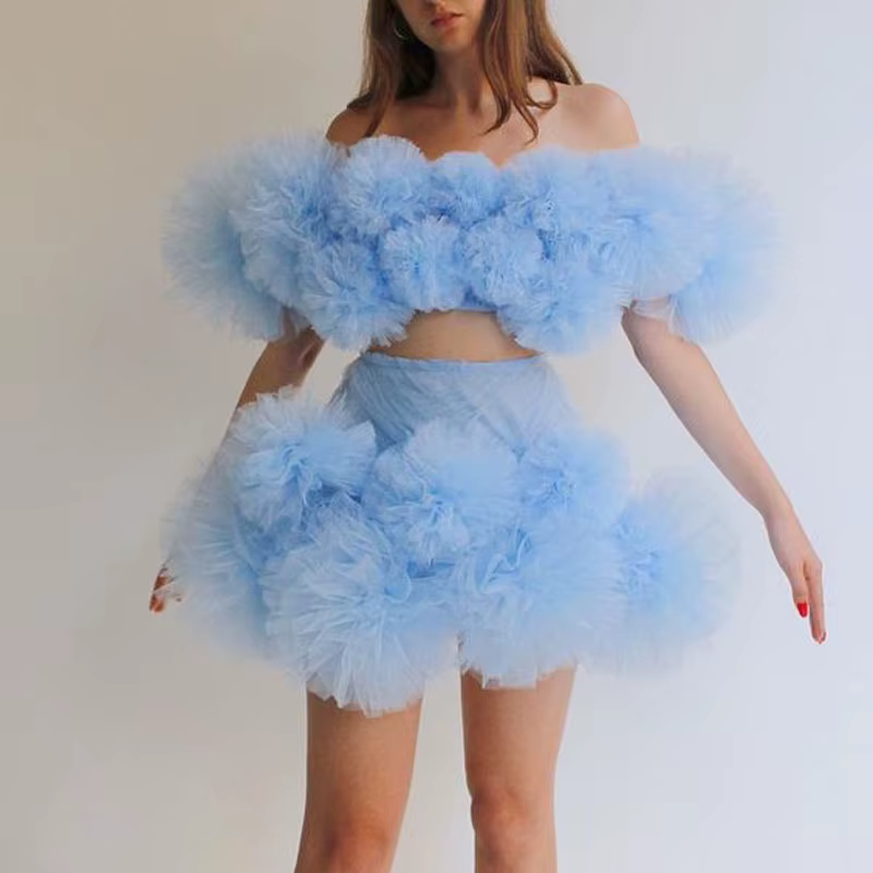 Kawaii – jupe Tutu pour femmes, jupes courtes de fête, en Tulle, au-dessus du genou, bouffante, élas