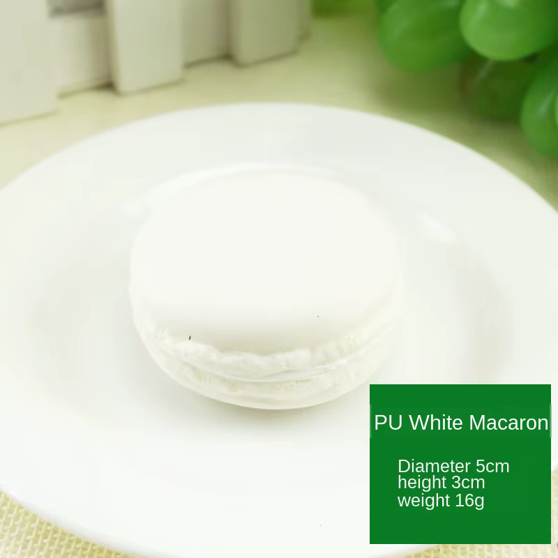 Accessoires de simulation de faux macaron, modèle alimentaire, décoration de dessert, gâteau Él, col