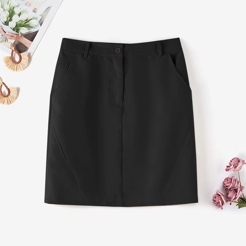 ZANZEA femmes mode OL jupes crayon élégant trajet couleur unie taille haute Mini Jupe 2024 été décon