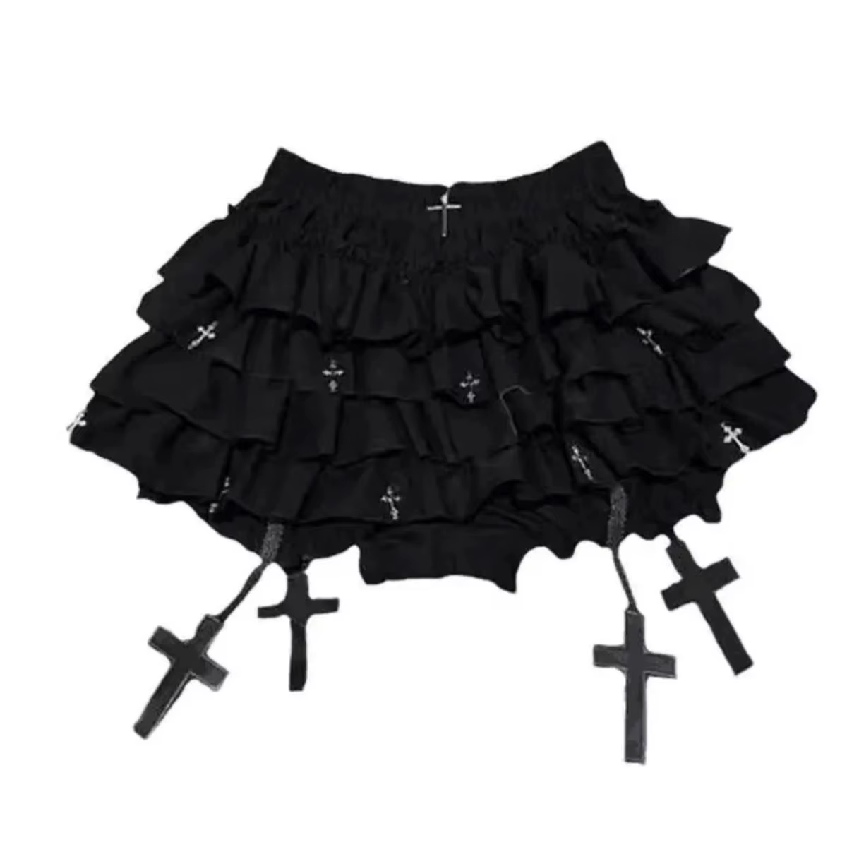 Jupe Punk croix femme vêtements robe courte Goth années 90 Y2K Kawaii Vintage japon Harajuku robe de