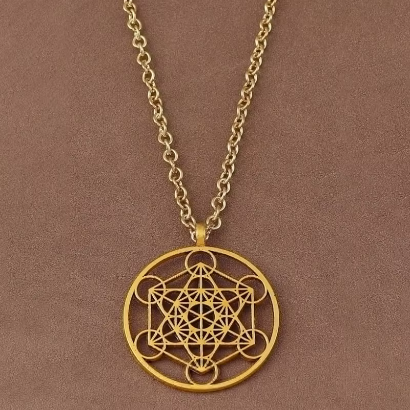 Collier pendentif tribal en or et argent antique 256 pour hommes et femmes, bijoux chics, long, avec
