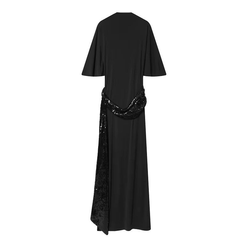 MUJER 2026 robes longues à paillettes pour femmes Sexy dos nu robe Maxi femmes noir robes de soirée 