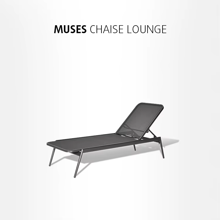 Mobilier d'extérieur d'hôtel Chaise longue de piscine meubles de jardin modernes Chaise longue d'ext