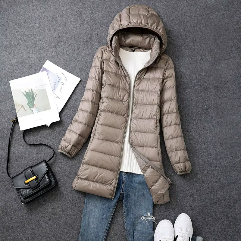 Manteau en duvet léger grande taille 5xl 6xl 7xl automne femmes printemps automne Ultra léger longue