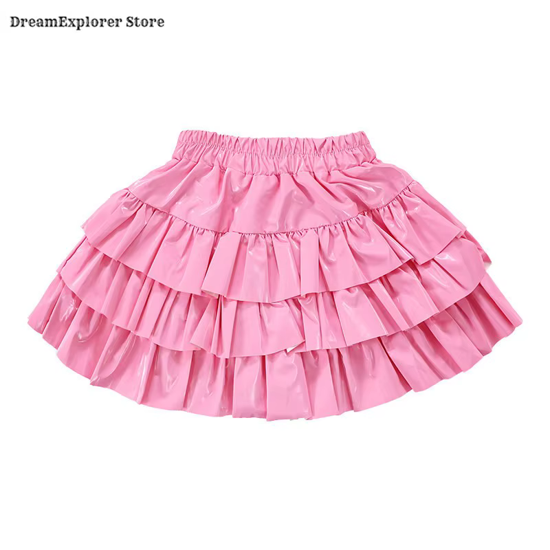 Crop top rose K-pop pour filles, pantalon cargo, jupes de danse, costumes mignons pour enfants, stre