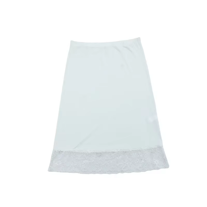 Nouvelle jupe d'été 2026 pour femme, avec dentelle et doublure intérieure anti-transparence