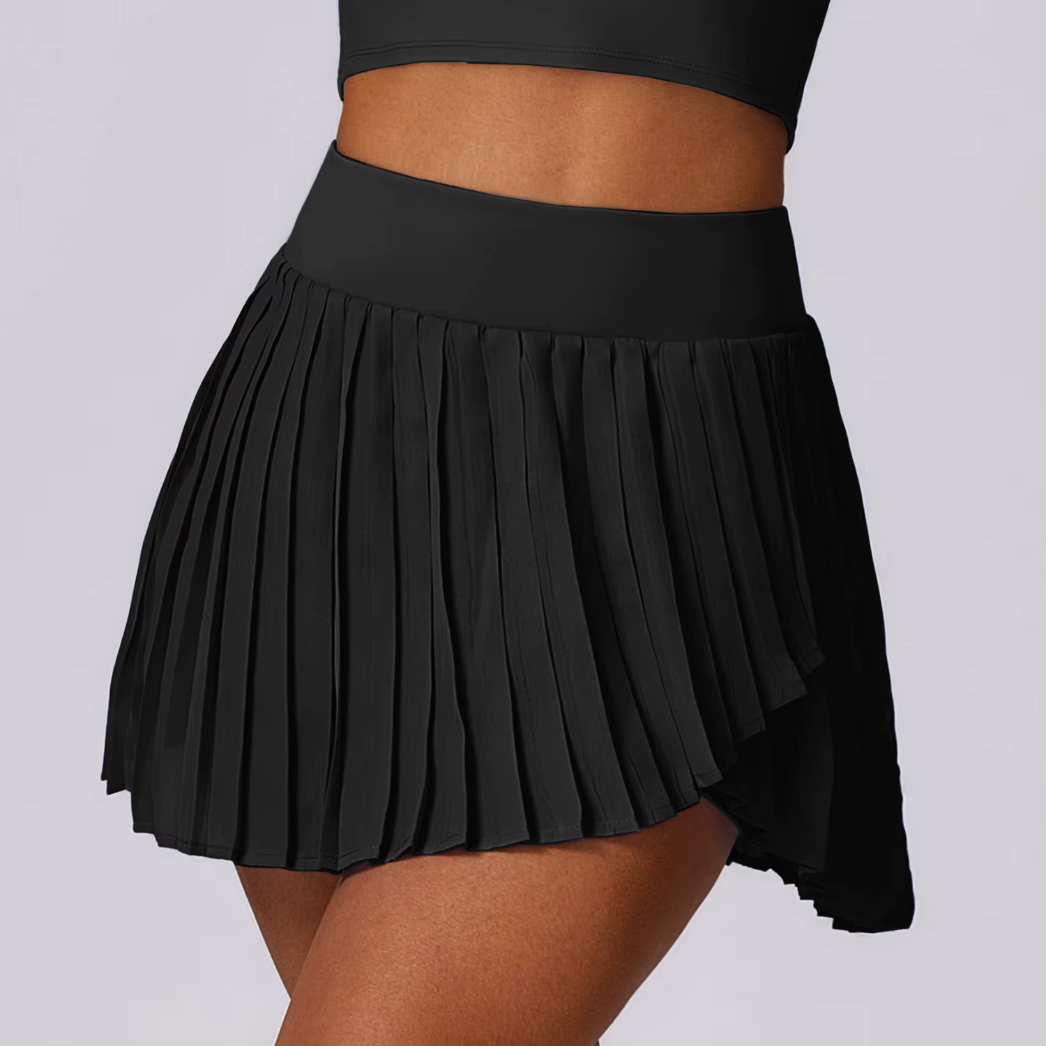 Jupe de dehors Plissée Décontractée pour Femme, Fausse Culotte de Tennis Deux Pièces à vaccage Rapid
