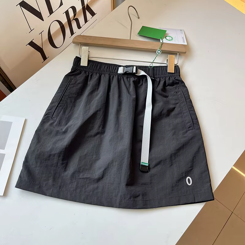 Jupe d'été taille élastique pour femmes, jupes courtes fines à séchage rapide pour l'extérieur, jupe