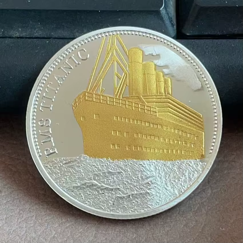 1912 La Voyage Titanic Ship et la carte de voyage pièce Rms barre commémorative/monnaie tragédie du