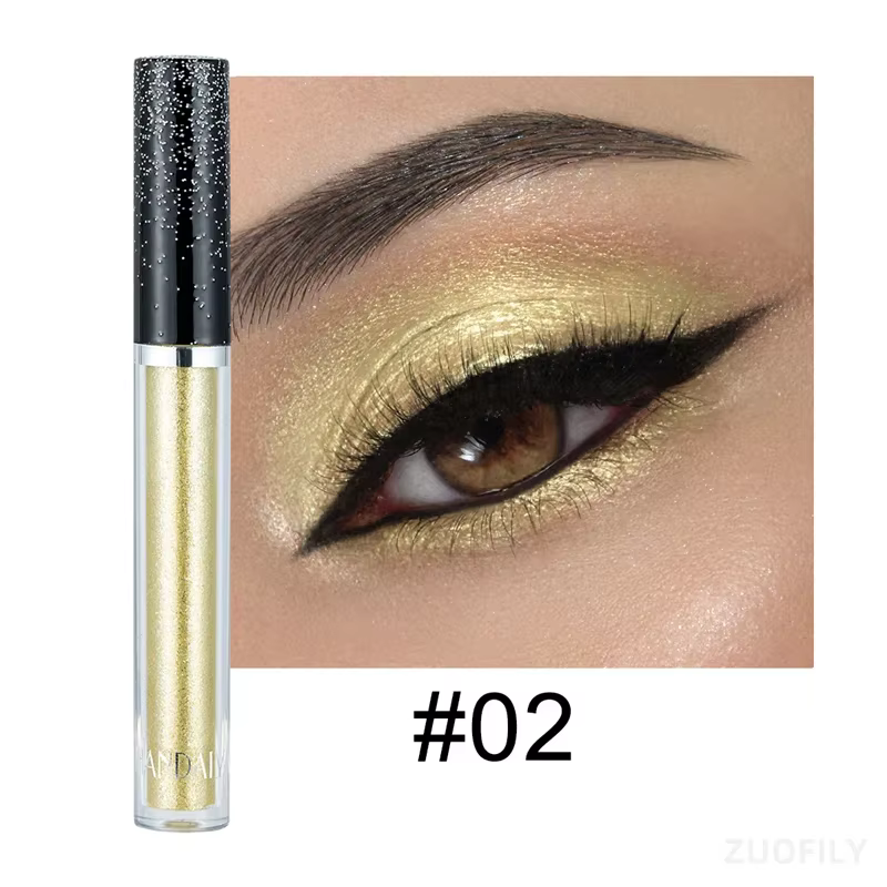 Fard à barrage liquide nacré, eyeliner scintillant, longue durée, imperméable, séchage rapide, maqui