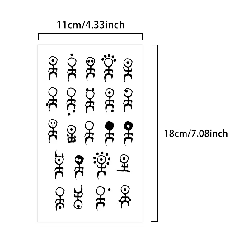 Autocollant de tatouage temporaire imperméable longue durée pour hommes et femmes, motifs frais pour