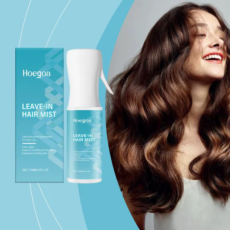 Spray capillaire sans rinçage de luxe, lissant, parfumé, pour cheveux raides, bouclés, secs, volumis