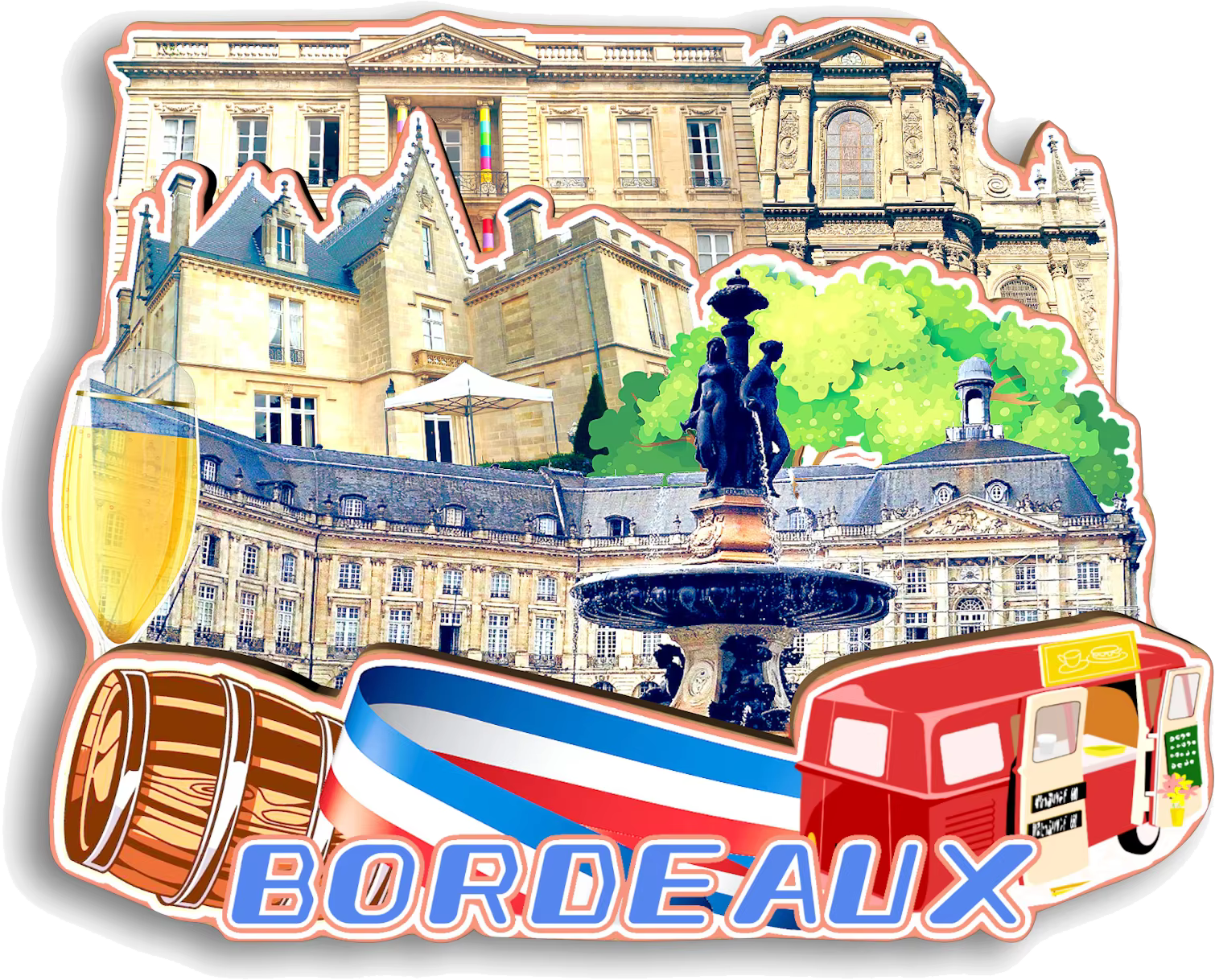 Bordeaux La Rochelle Toulouse Montpellier Nimes Albi Carcassonne Lourdes Angers France Réfrigérateur