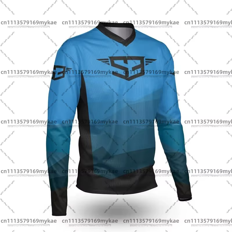 Maillot de motocross à manches longues S3 pour la conduite de moto, le VTT, le cyclisme en descente,