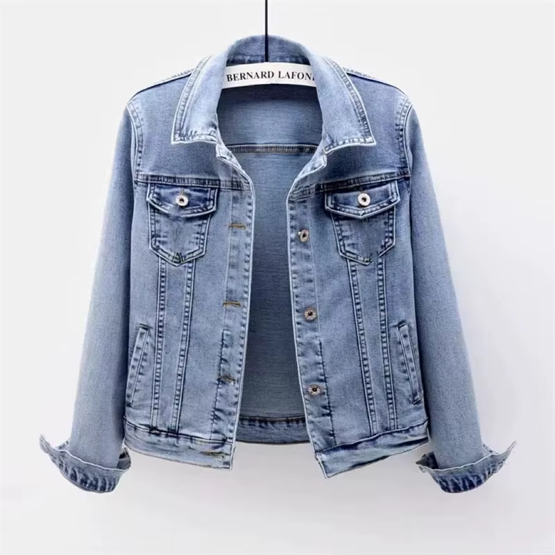Dames Denim veste 2025 printemps automne mode à manches longues femmes Cowboy vêtements d'extérieur 