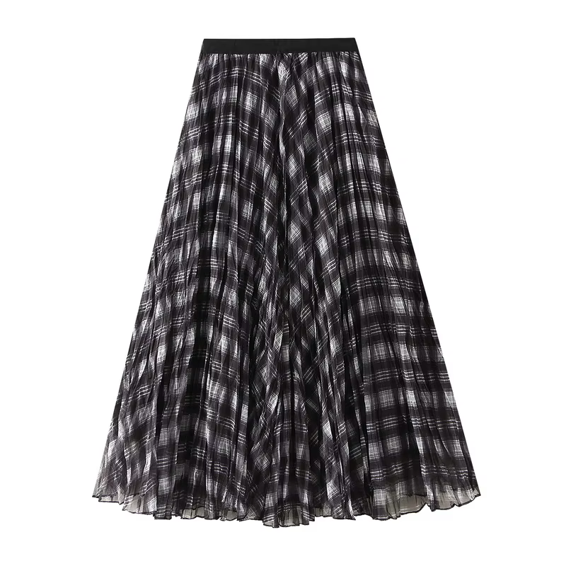 Femme Vintage automne hiver irrégulière mode coréenne Jupe Femme élégant taille haute une ligne douc