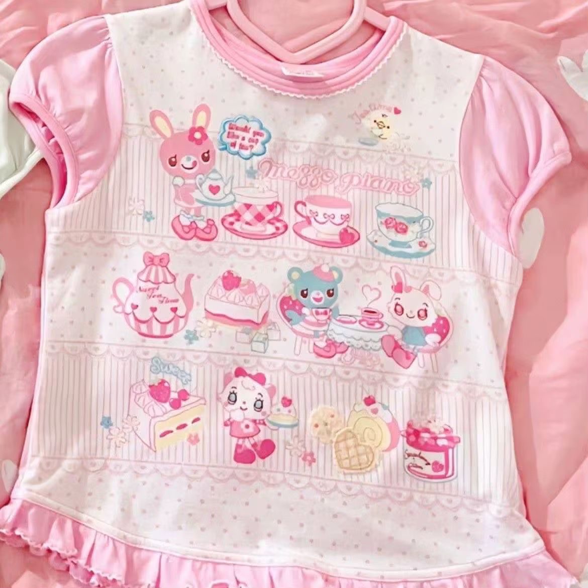 Jupes superposées à volants style Kawaii japonais pour femmes, taille haute, mi-longues, mignonnes p