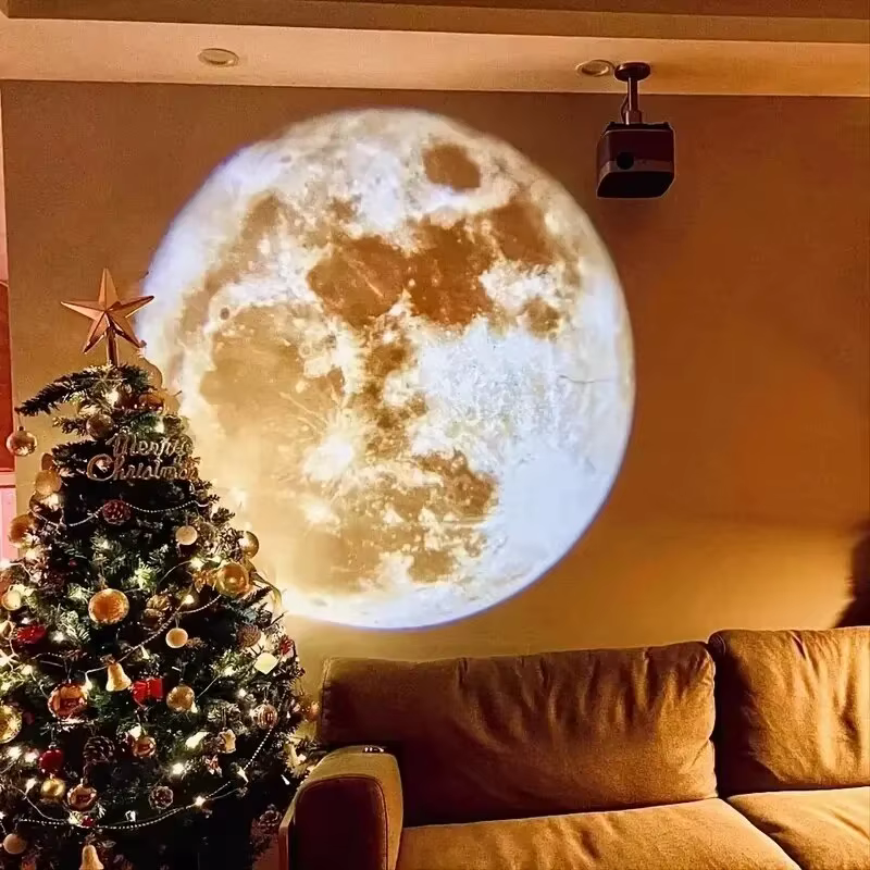 USB plafond lune terre Projection atmosphère lumière ciel étoilé lampe veilleuse romantique chambre