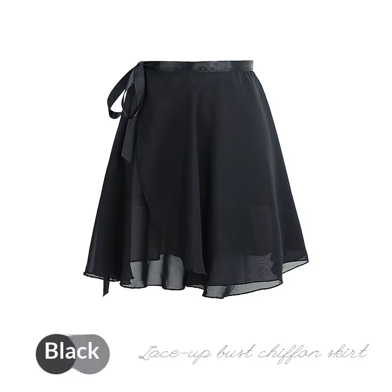 Jupes de ballet pour femmes, jupe de danse en mousseline à lacets, jupe de tutu de pratique de balle