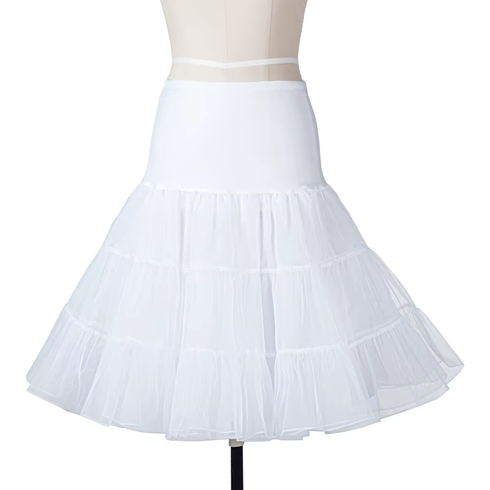 Jupe tutu moelleuse vintage pour femme, jupon Rockabilly, sous-jupe, robe de Rh, balançoire, mariage