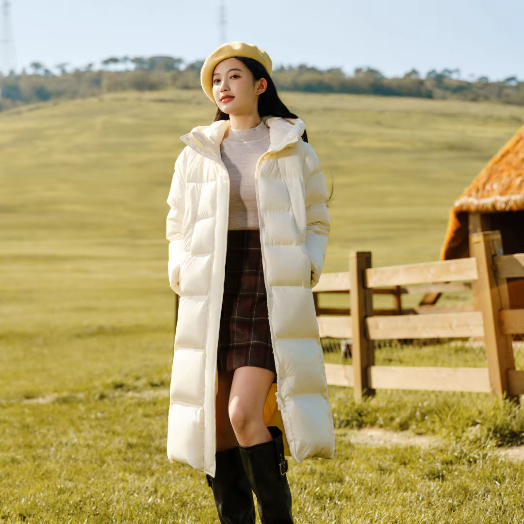Semir longue doudoune femmes imperméable à capuche manteau 2025 hiver nouvelle veste ample pour fill
