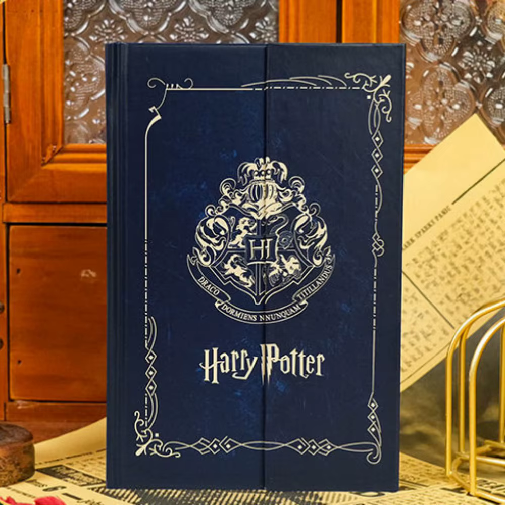 Carnets rétro à couverture rigide de la série Harry Potter Hogwarts Slytherin, pour étudiants, porta