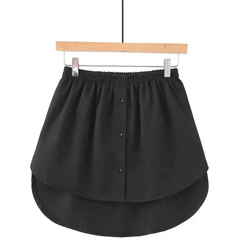Jupes Courtes en Mousseline de Soie, Couleur Blanche et Noire, Taille Haute, Amincissante, Plissée,