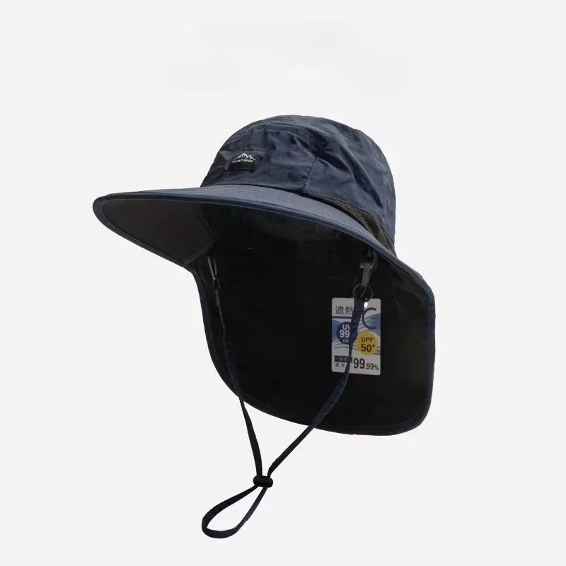Chapeaux d'été à large bord unisexe avec protection du cou, chapeaux bob, visières d'extérieur, séch