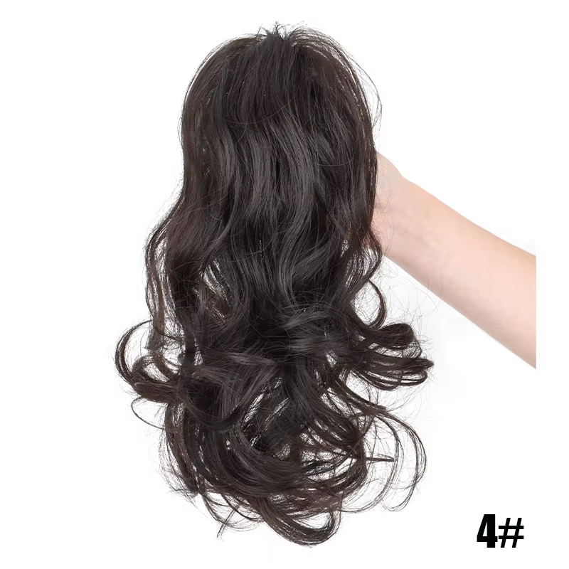 Extension queue de cheval courte bouclée de 12 pouces, cheveux synthétiques pour femmes, postiche à