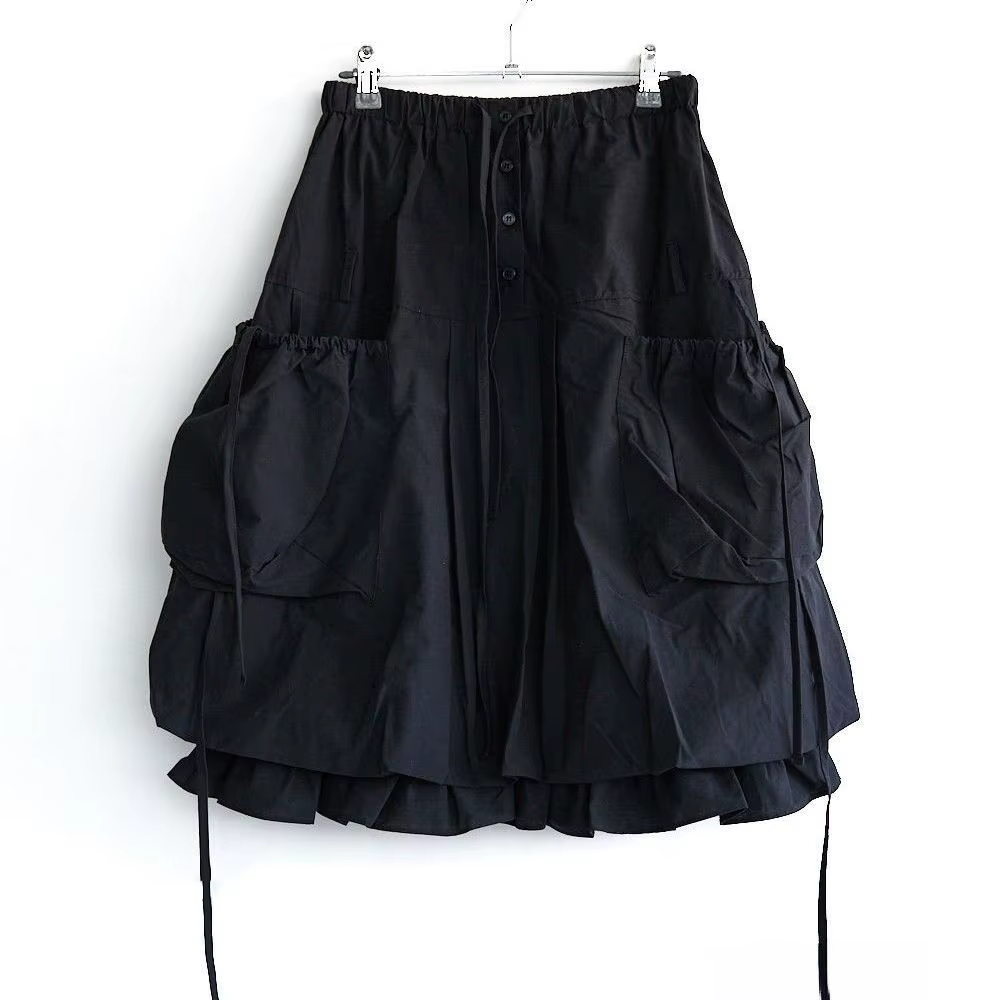 Jupe plissée style safari polyvalente pour femme, style coréen décontracté d'été, mi-longue
