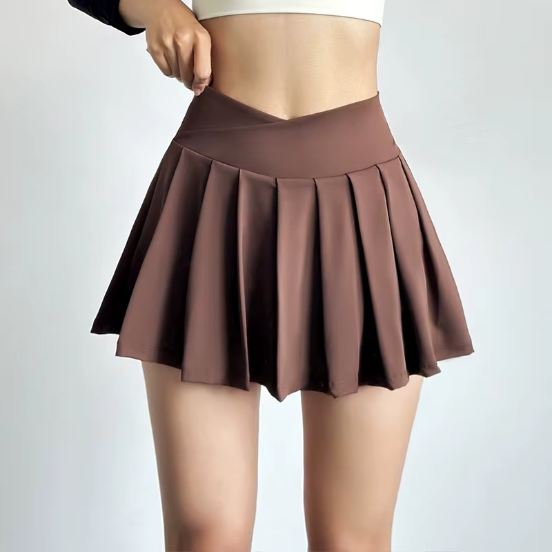 Jupe courte de sport pour femmes, pantalon de yoga anti-marche, vêtements de course, de fitness, séc