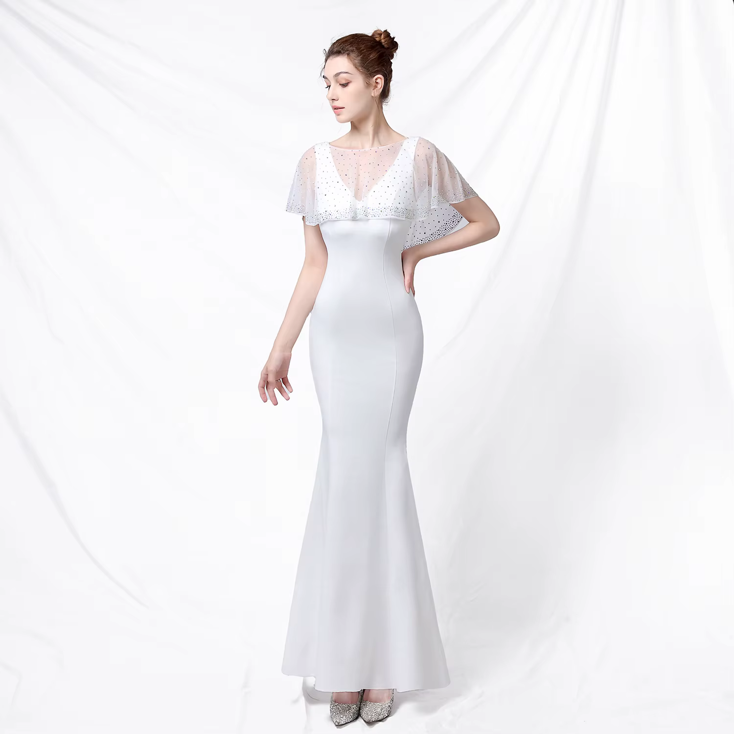 Robe de Rhlongue à col en V, robes de Rhélégantes, robe de longueur de rinçage, ronde personnalisée