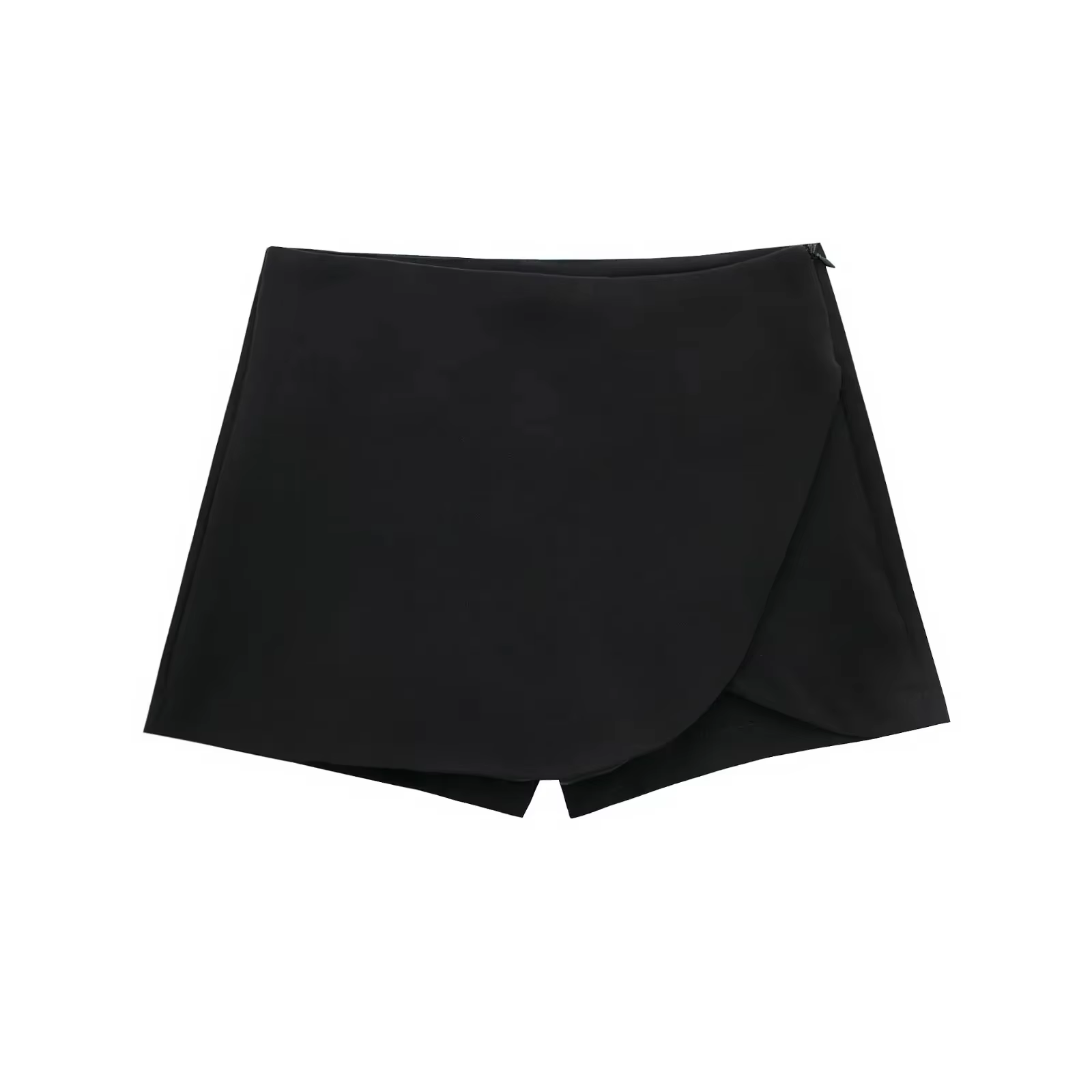 Jupe-short femme taille haute marron jupe pantalon élégant été rose noir Mini jupe short asymétrique
