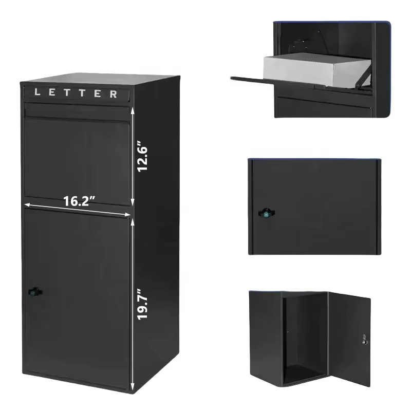 Boîte aux lettres murale extérieure pour colis, boîte de livraison de colis et de lettres avec serru