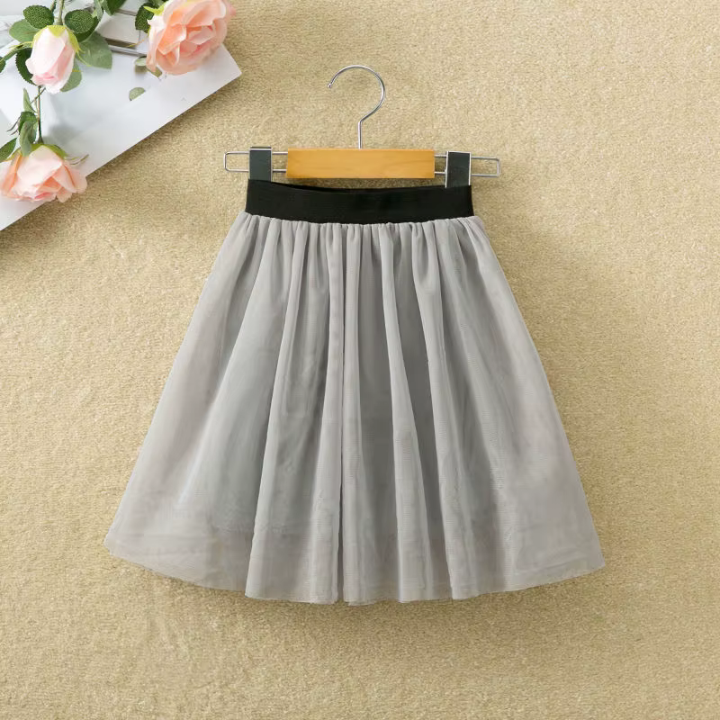 Jupes de princesse multicouches pour filles, maille irrégulière, gâteau, taille haute, mode, été, au