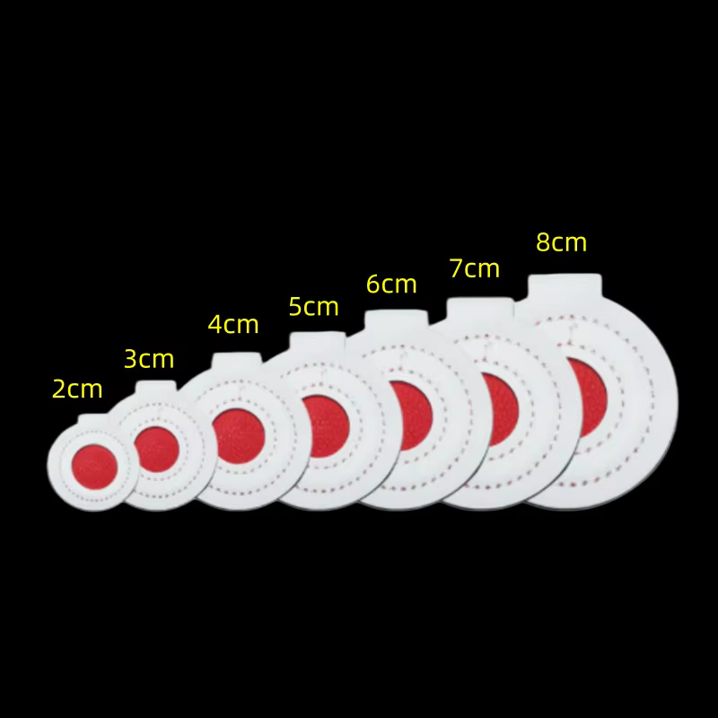 Cible de tir pour lance-pierre 2/3/4/5/6/7/8 cm en fibre ultra-fine – Équipement d'entraînement et d